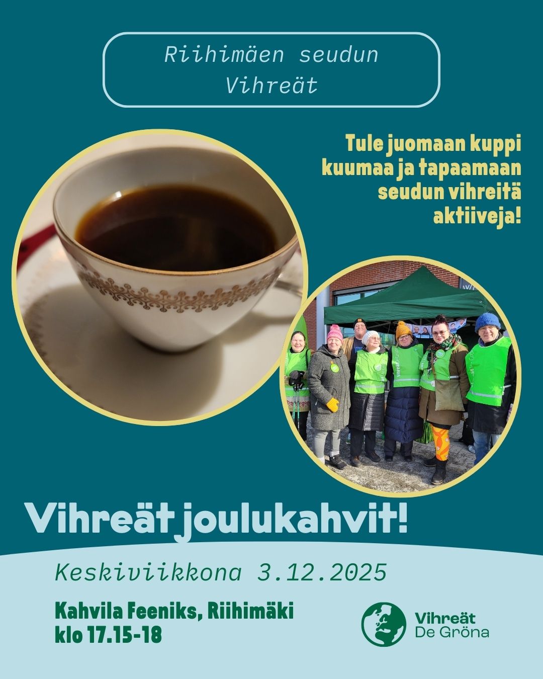 Vihreät joulukahvit 3.12.