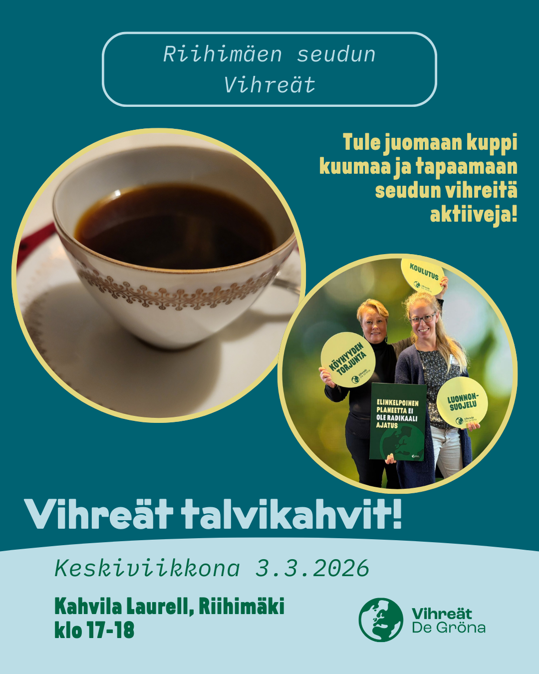 Vihreät talvikahvit 3.3.